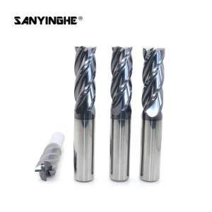 HRC55 Solid Carbide 4 Flute Extra Long Length D16mm End Mill Cutters