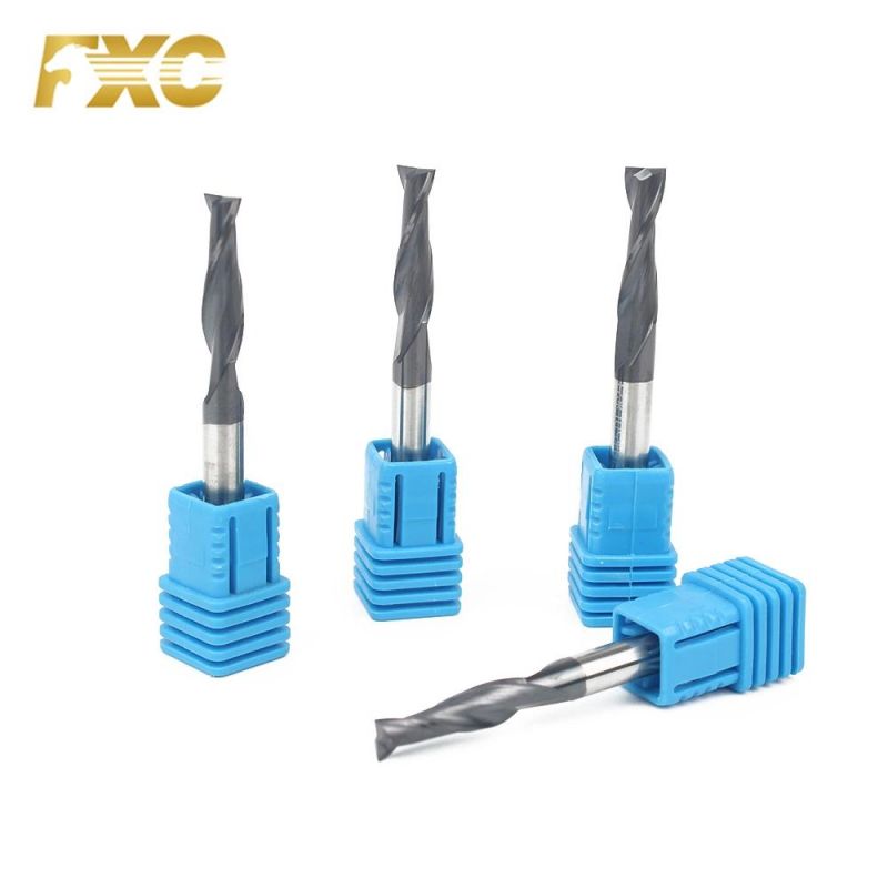 High Precision 2 Flutes HRC45 Solid Carbide Square End Mill for Cutter