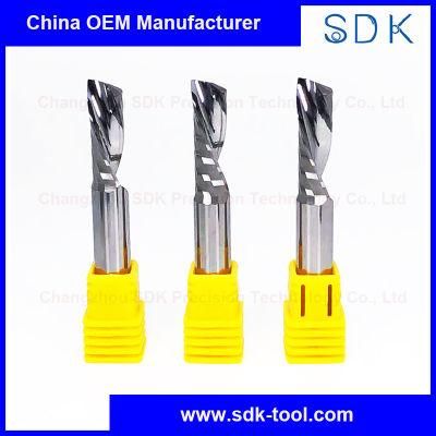 Tungsten Carbide Polishing Down Cut Single Flute Router Bits with Good Chip Removal for Wood
