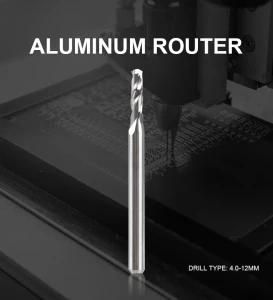 Hcs Double-Edged Flat-End Router Bit 1.6*8.5mm 2/3 Flutes Finishing End Mill for PCB Aluminum Boards Cutting