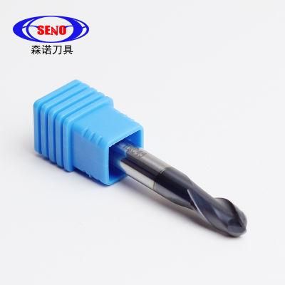 Latest HRC45 HRC55 HRC60 CNC Lathe Cutting Tools Ball Endmill 2 Flutes Ball Nose Carbide End Mill
