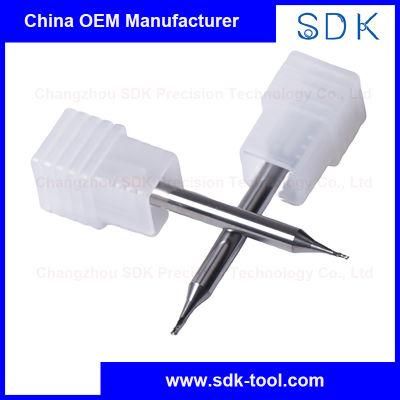 HRC55 Miniature Solid Carbide Ball End Mills for Aluminium