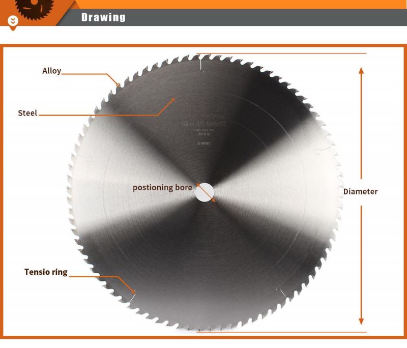 Big Size 24inch Tct Circular Carbide Tip Saw Blade for Wood Plastic Paper Ice Cutting