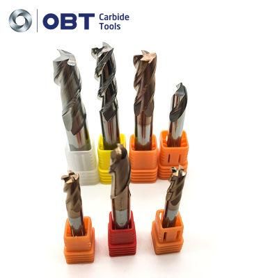 Obt Solid Carbide Corner Radius End Mill with 4 Flutes