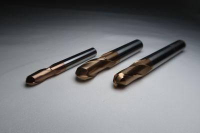 Short Cutting Edge 4 Flutes Solid Carbide Ball Nose Cutting Tool