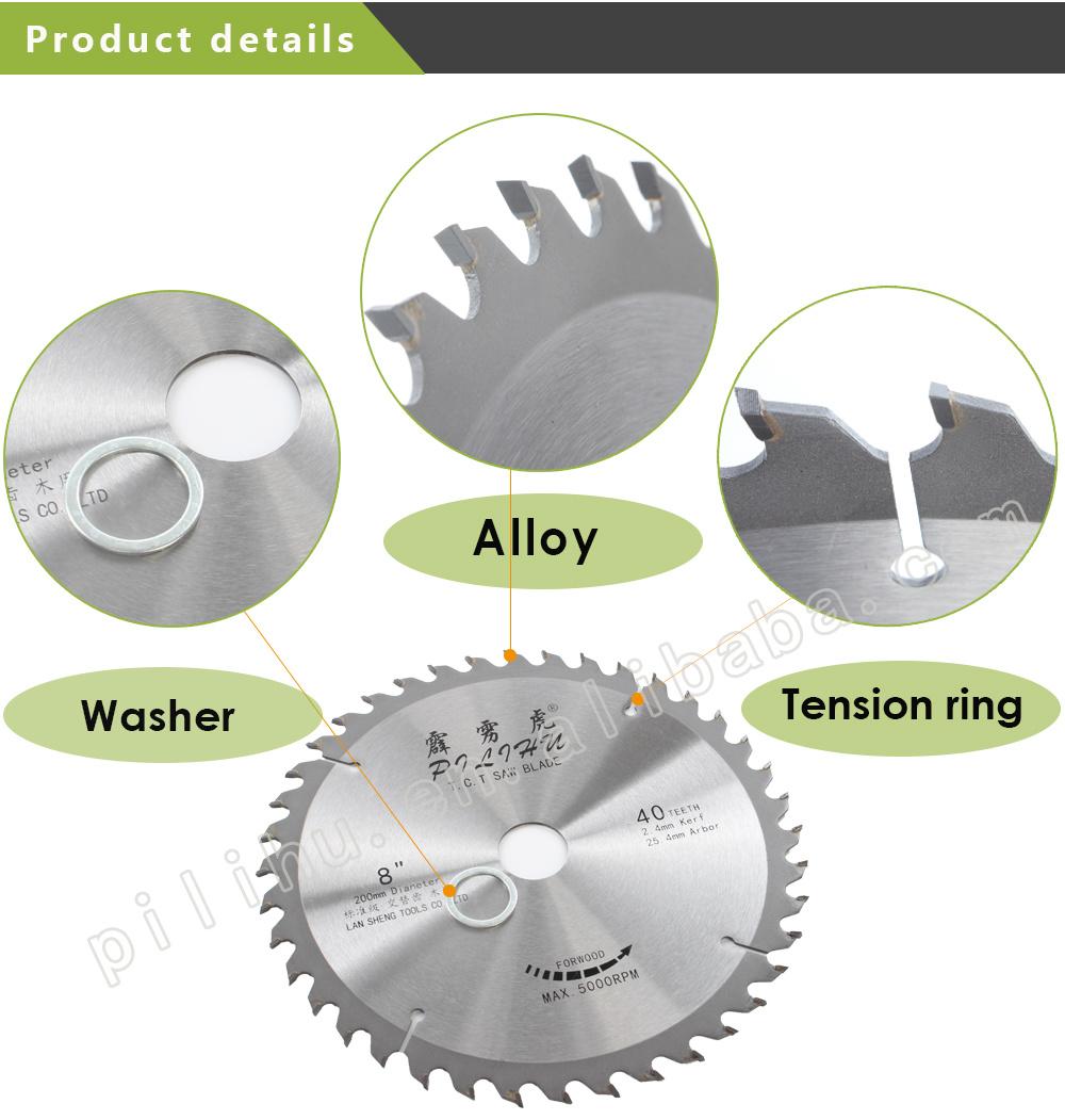 8inch Alloy Circular Saw Blades Cut Plywood Paste Panel