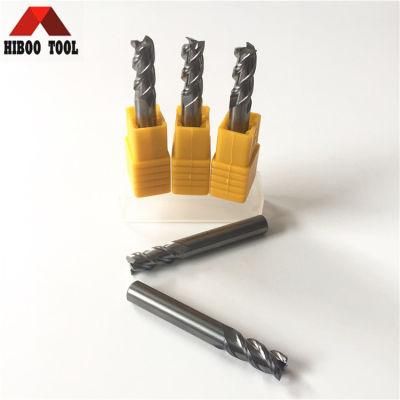 HRC45 Cheap Aluminum Cutting Tools with 3 Flutes End