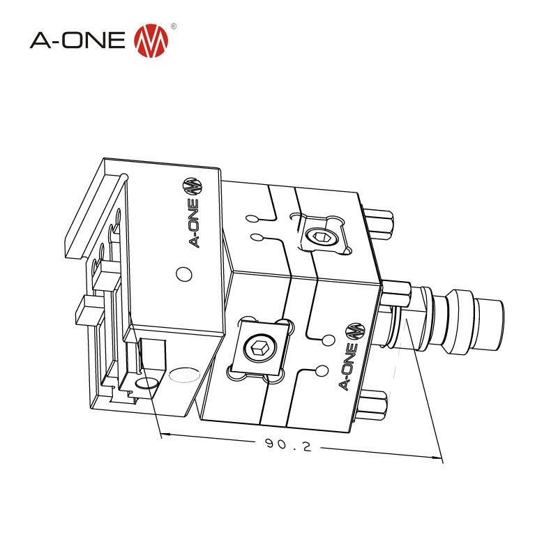 a-One 3 Axis Precise Adjustable Rotatable Pendulum Vise Er-008856