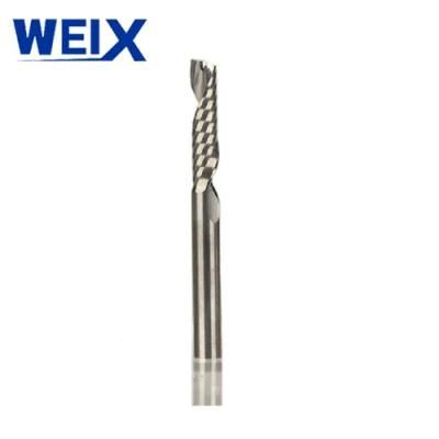 Weix Single Flute Spiral Cutter Router Bit CNC End Mill for Carbide Milling Cutter CNC Tools Machine Accessories