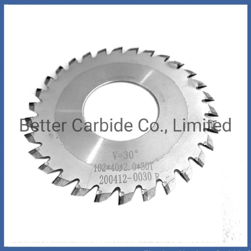 PCB Cemented Tungsten Carbide Saw Blade - Diamond Circular Saw Blade - Customized V-Cut Cutting Blade