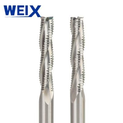 Weix Professional Carbide HRC55 6mm 3 Flutes Roughing End Mill Spiral Bit Milling Tools CNC Endmills Router Bits