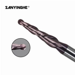 Helical Ball Nose Taper Milling Cutter CNC End Mills with Coating Cutting Tool