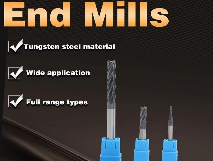 HRC45 Professional 4 Flutes Solid Carbide End Mill Milling Cutter