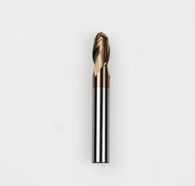 Carbide High Hardness 2/4 Flute Steel Tungsten Ball Nose End Mill