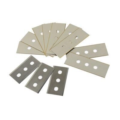 10PCS/Plastic Box Three Holes Blades Flooring Knives Blades for Cutting Film Slitting