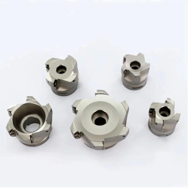 Bap400r Four Insert Clamped Machining Cutting End Mill Shank Shoulder Right Angle Face Milling Cutter Tool