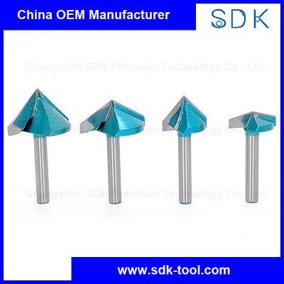 60 Degree/ 90 Degree /120 Degree 3D Making Router CNC Engraving V Groove Bits End Mill