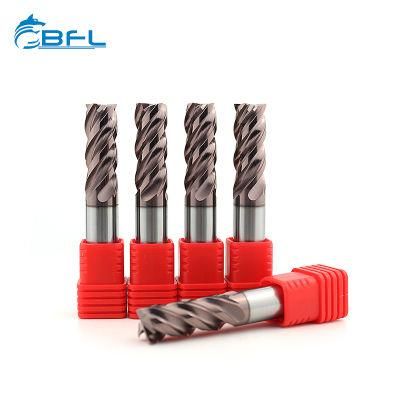 4 Flutes End Mills for High Speed Working with Variable Helix and Unequal Flute