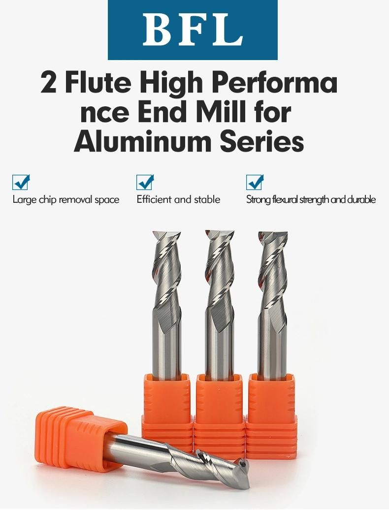 Bfl 2flutes Aluminum End Mill Milling Cutter Metal