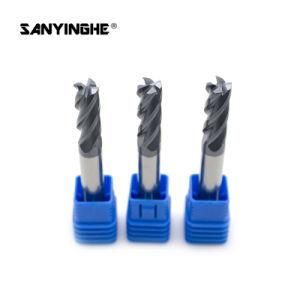 Tungsten Carbide Tool 4 Flute Square End Mills 9*75 Face Milling Cutter