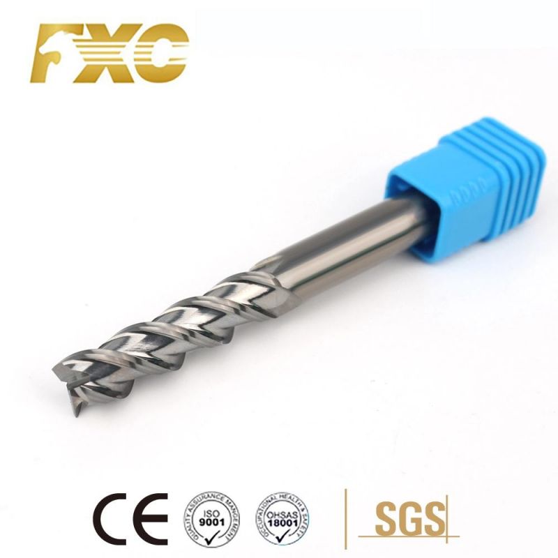 Manufacturer 3 Flutes Carbide Square End Mill for Aluminum