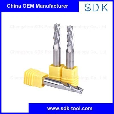 Standard Carbide 3 Flute Customized Tapered End Mills Metal Working Tools for Stocks