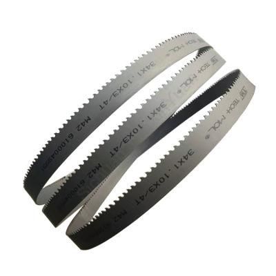 34X1.1mm ODM M42 HSS Bimetal Bandsaw Blade Coil for Interrupted Cuts