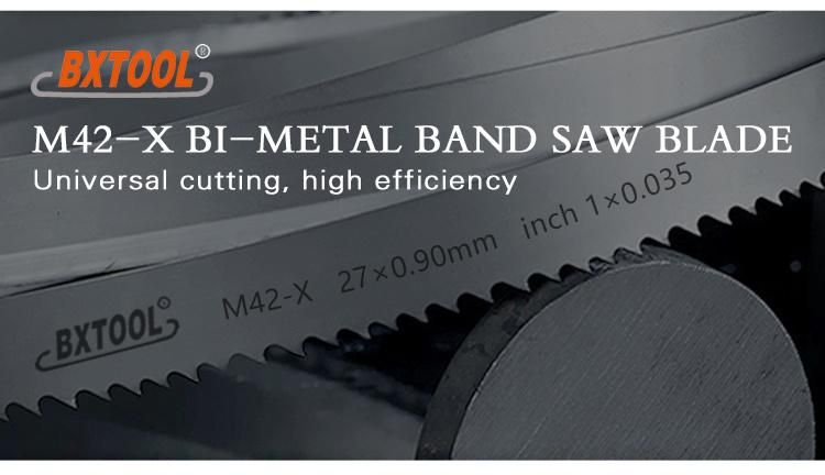 Bxtool M42/X Grade 3505*27*0.9m42 Bimetal Bandsaw Blades for Cutting Metal