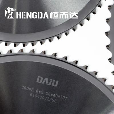 High Quality Circular Saw Blade for Metal Cutting, Cermet Tipped, 250X2.0X1.7X32X72t