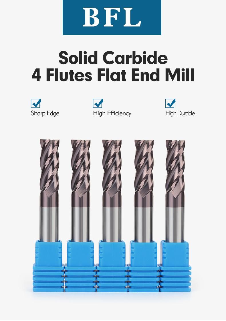 Bfl Carbide 4 Flutes Square End Mill