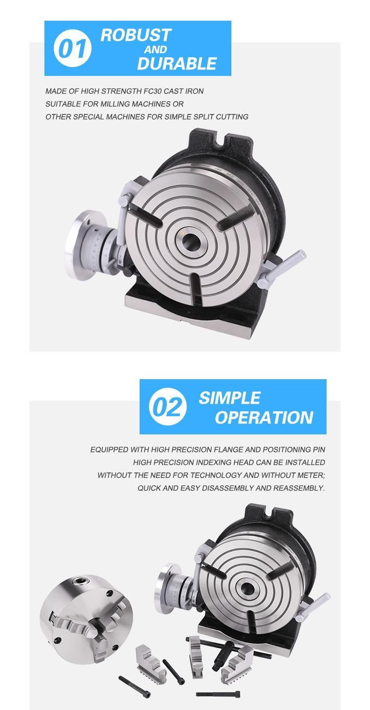 Tsl Rotating Table Horizontal and Vertical Rotary Table for Milling Machine