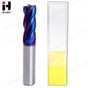 Chinese Manufacture 4 Flute Solid Carbide Square End Mills HRC65 From Ihardt
