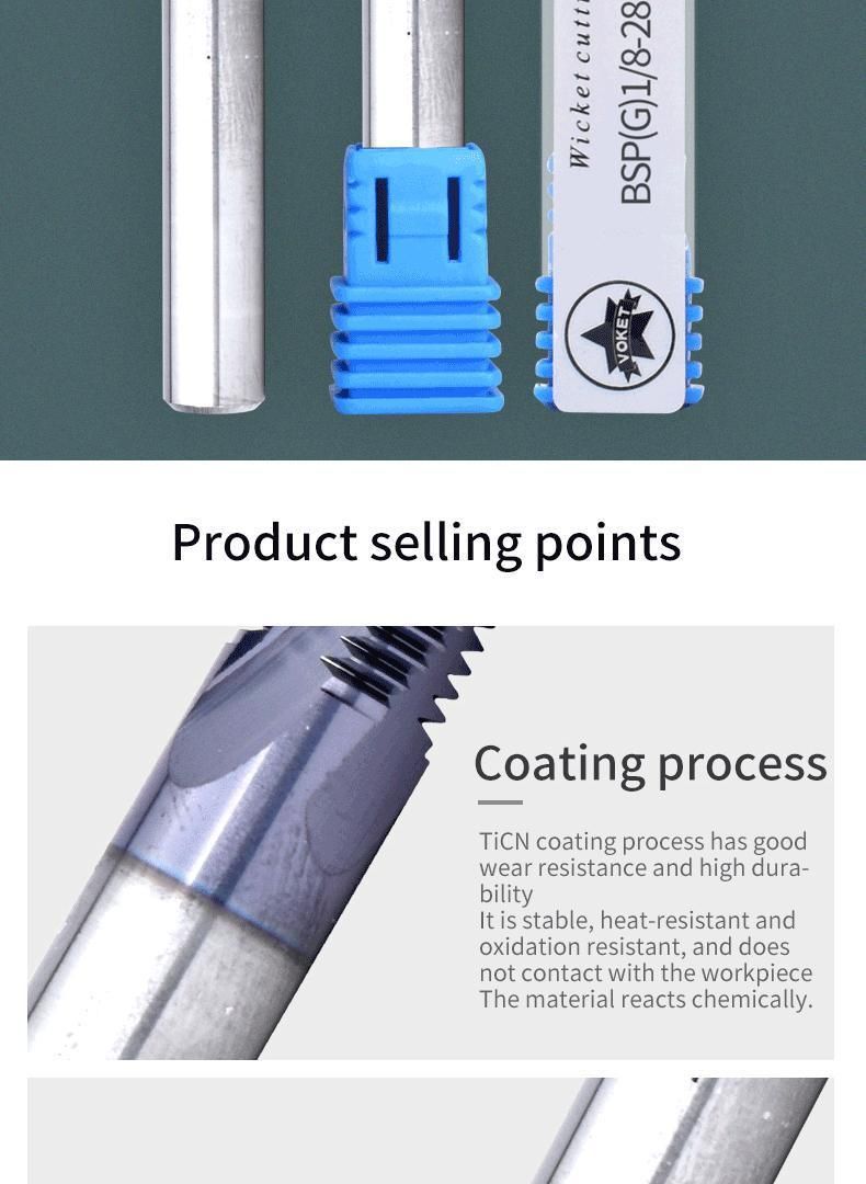 Bsp (G) 1/8-28 CNC 60 Degree Tungsten Steel Full Fine Thread Milling Cutter Unf 1/4-28 5/16-24 7/16-20 9/16-18 Mill Mills Cutters