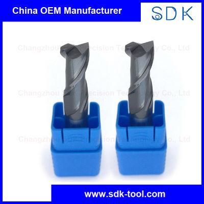 Tialn Coating Solid Carbide - HRC45 Tungsten Carbide HRC45 2f Flat End Mill Milling Cutter