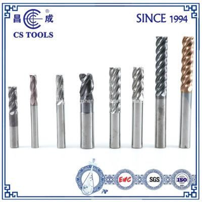 HRC 55 Solid Carbide 8 Flutes End Mill for Milling Slot