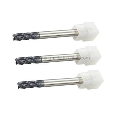 Solid Carbide 4 Flutes Milling Cutters for Steel HRC55 Tools