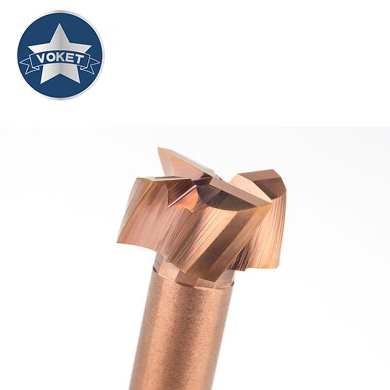 4 6 8 10 12mm Shank T Type Grooving Milling Cutter Overall Alloy Tungsten Steel Slotting Router Bits CNC Tool End Mill