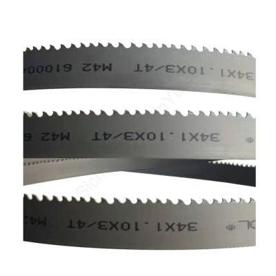 34X1.1mm OEM M42 HSS Bimetal Bandsaw Blade Coil for Interrupted Cuts
