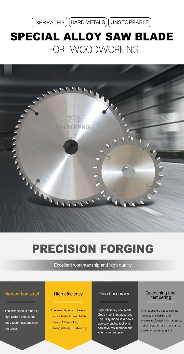 Low Noise High Precision Circular Saw Blade for Wood Working Machines