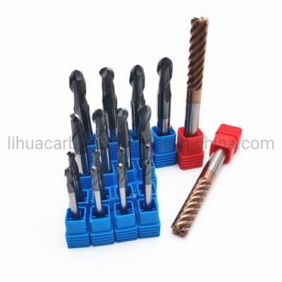 2 Flute Solid Carbide Ball Nose End Mills Cutter for Steel