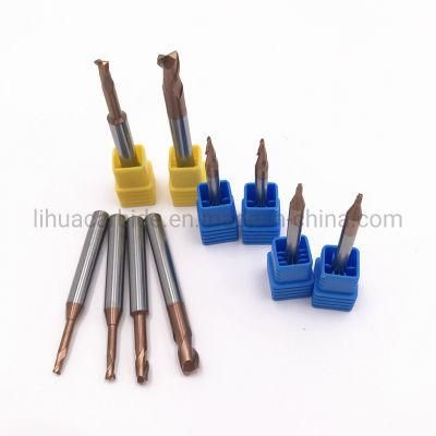 Wear Resistance Solid Tungsten Steel CNC Milling Cutter with Yellow Coating