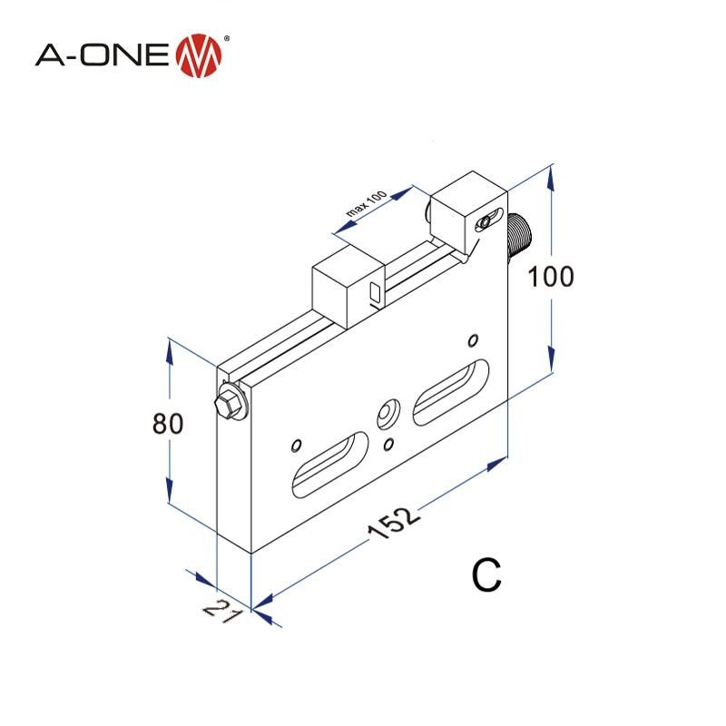 a-One Precise Martensitic Stainless Steel Manual Walking Wire Vise