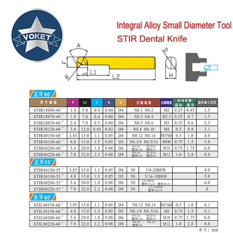 CNC Tungsten Steel Alloy Small Aperture Boring Cutter Inner Hole Right Tooth Cutter Stir Left Tooth Cutter Stil